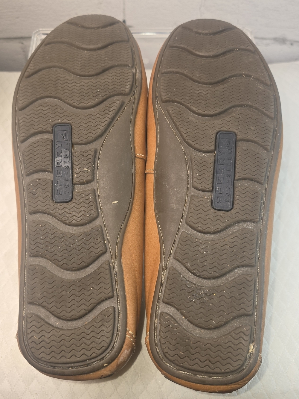 SPERRY TOP-SIDER WAVE DRIVER VENETIAN MOCCASINS TAN LEATHER SLIP-ON MENS 11.5 - Picture 4 of 9
